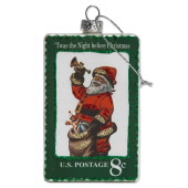 Santa Stamp Ornament image