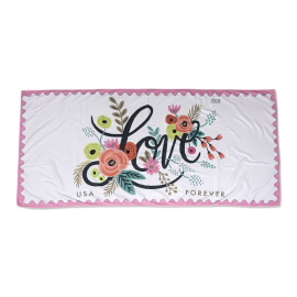 Love Stamp Beach Towel