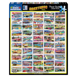 State Greetings Stamps - 1,000 Piece Jigsaw Puzzle