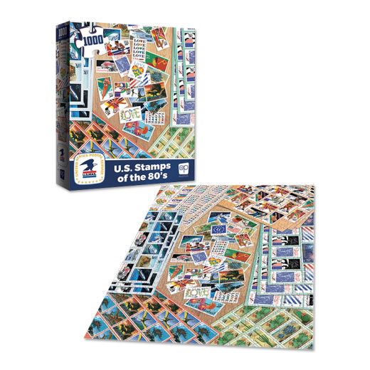 USPS® U.S. Stamps of the 80's 1,000 Piece Jigsaw Puzzle