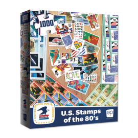 USPS® U.S. Stamps of the 80's - 1,000 Piece Jigsaw Puzzle