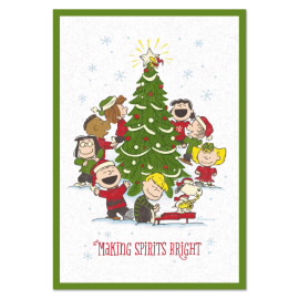Peanuts Gang Christmas Tree Card