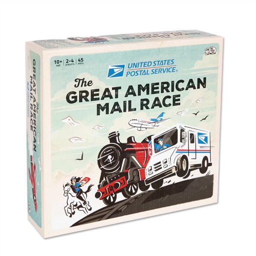 USPS The Great American Mail Race Board Game