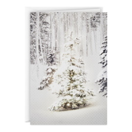 White Magic Tree Greeting Cards