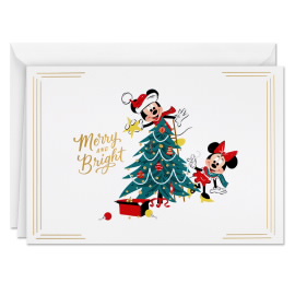 Retro Mickey and Minnie Greeting Cards