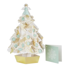 Christmas Laser Tree Pop Up Card