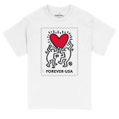 Keith Haring “Forever Heart” Stamp Unisex T-Shirt image