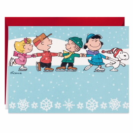 Peanuts Characters Ice Skating
