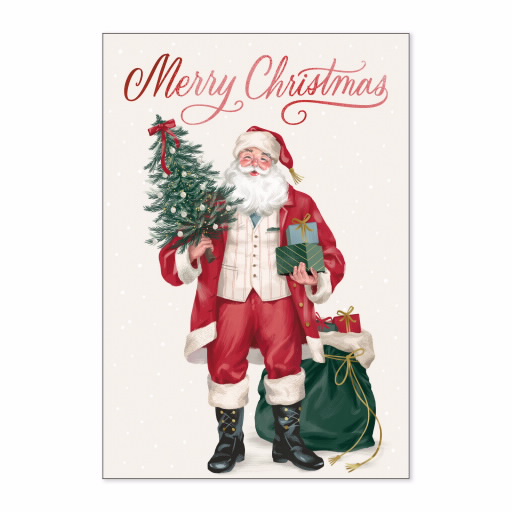 Merry Christmas Santa Boxed Holiday Cards