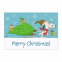 Peanuts Snoopy Pulling Tree Boxed Holiday Cards