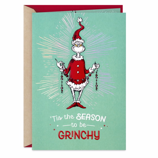Christmas Hallmark-Flagship Dr. Seuss - Grinch Holiday Card