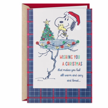 Christmas Hallmark-Flagship Peanuts Woodstock's Nest Holiday Card