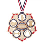 America 250 American Icons Ornament image