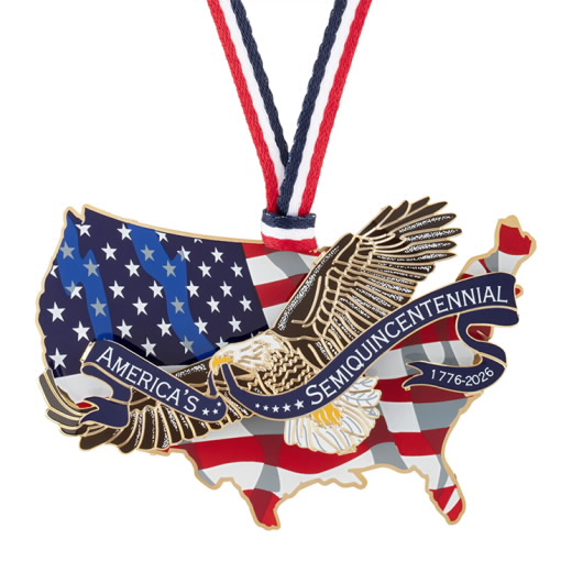 America 250 Eagle of Freedom Over America Ornament