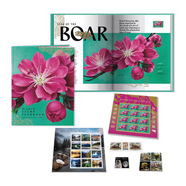 2019 Stamp Yearbook with American Commemorative Stamps