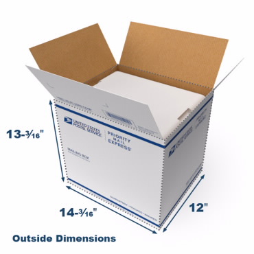 USPS Large Priority Mail Styrofoam Box 4 Pack