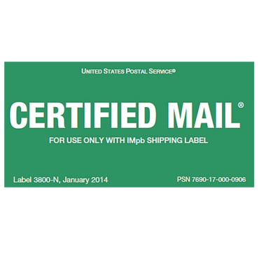 Certified Mail® Label Form