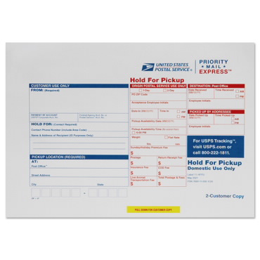 Priority Mail Express® Hold For Pickup Label