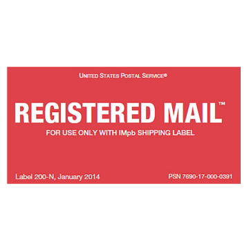 Registered Mail™ Labels