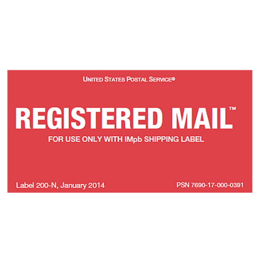 Registered Mail™ Labels
