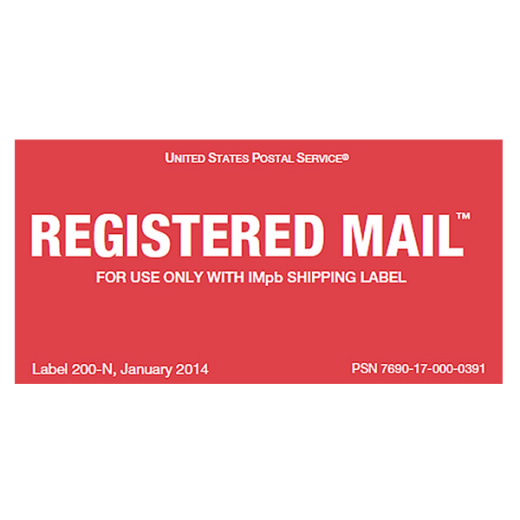 Registered Mail™ Labels