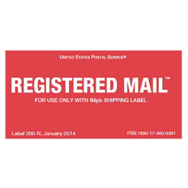 Registered Mail® Label
