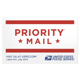 Priority Mail Sticker - Label 107