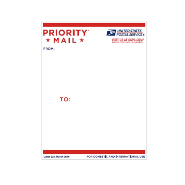 Priority Mail Address Label