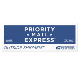 Priority Mail Express Outside Pressure Sensitive - Label 63