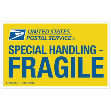 Special Handling Fragile Label 875