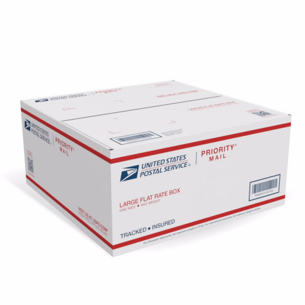 what size is usps large flat rate box