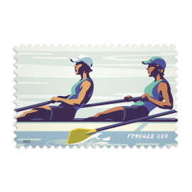 Women's Rowing Stamp