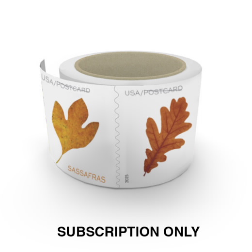Stamps Subscription: Postcard Roll