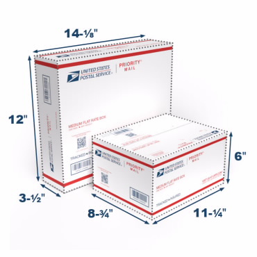 20x Tiny Shipping Boxes, Small Parcel Flat Shipping Boxes, Mailers