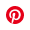 Pinterest social media icon