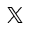 X social media icon