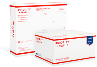 can flat rate boxes be used for regular priority mail