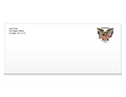 Folk Art Eagle #10 Stamped Envelopes (WAG)