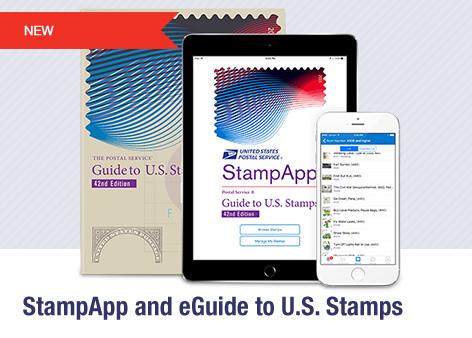 New. StampApp and eGuide to U.S. Stamps