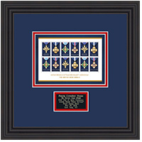 Honoring Extraordinary Heroism: The Service Cross Medals Framed Art