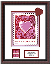 Cut Paper Heart Framed Art