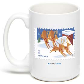 Santa and Sleigh Mugs