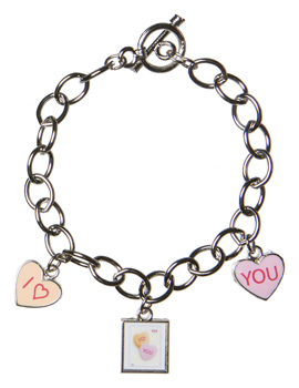 In the Mailbox Candy Hearts Bracelet