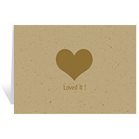 Gold Heart Notecards