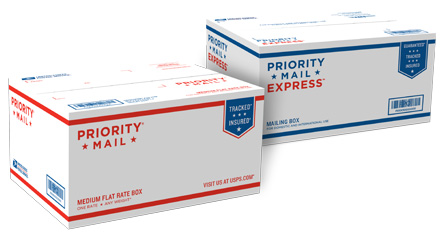 Dual-Use Priority Mail (Flat Rate)/Priority Mail Express (Weight & Zone) Box - 1