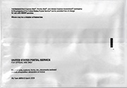 Customs Form Envelope