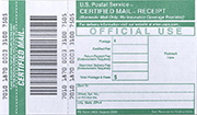 Receipt for Certified Mail