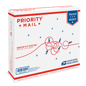 Holiday Priority Mail Medium Flat Rate Box - 2