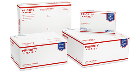 Priority mail boxes