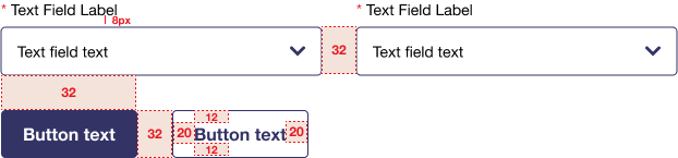 Text field spacing example image